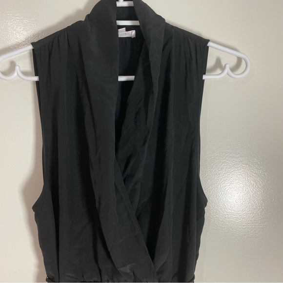 Aritzia Wilfred 100% Silk Dress Sz M Black - Picture 5 of 7